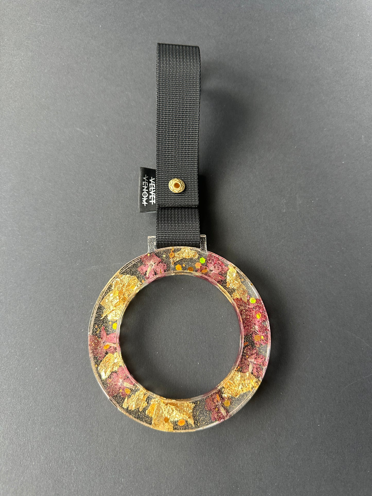 Ring Tsurikawa Transparent/Red/Gold