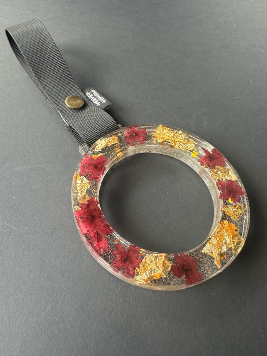 Ring Tsurikawa Transparent/Red/Gold