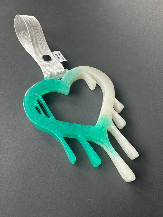 Dripping Heart Tsurikawa White/Mint